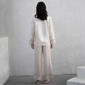 ZASILK | 22 Momme Classic Long Silk Pajamas, Luxurious Comfort for Relaxed Mornings