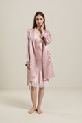 ZASILK | 22 Momme Classic Mid Length Silk Robe for Women, Timeless Comfort with Understated Luxury