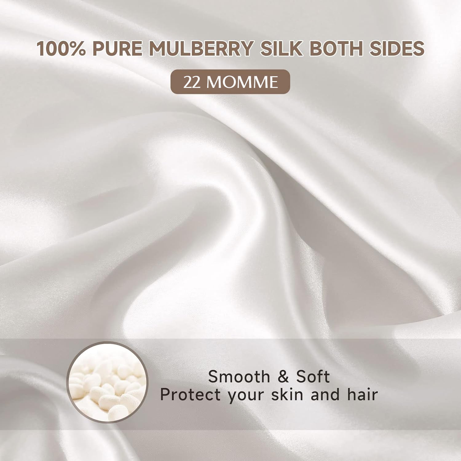 Pure Elegance in ZASILK's 22 Momme Silk Pillowcases, Perfect for Nighttime Hair Protection