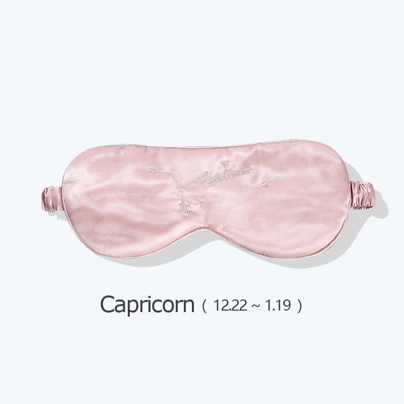 ZASILK | 12 Constellation Pink Silk Sleep Mask, 22 Momme Luxury Eye Mask