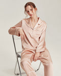 ZASILK | Washable Silk Pajama Set for Women, Long Sleeve 19 Momme