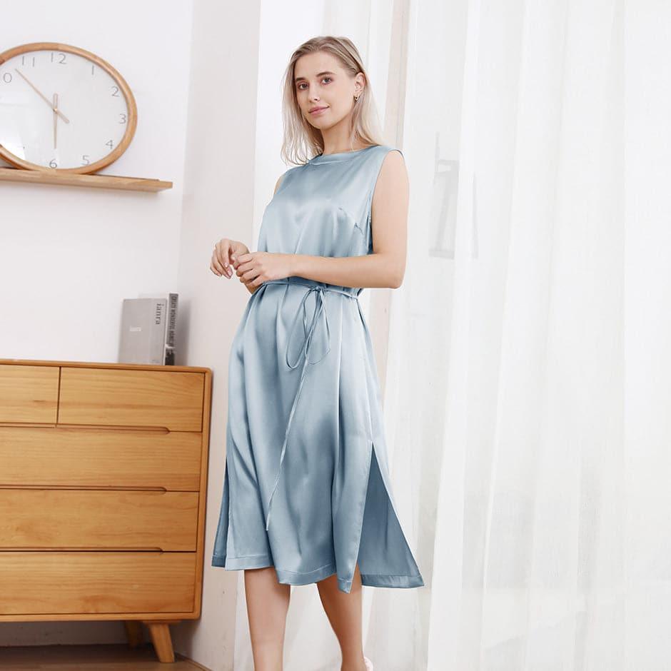 ZASILK | 22 Momme Crew Neck Silk Nightgowns, Effortless Elegance for Every Occasion