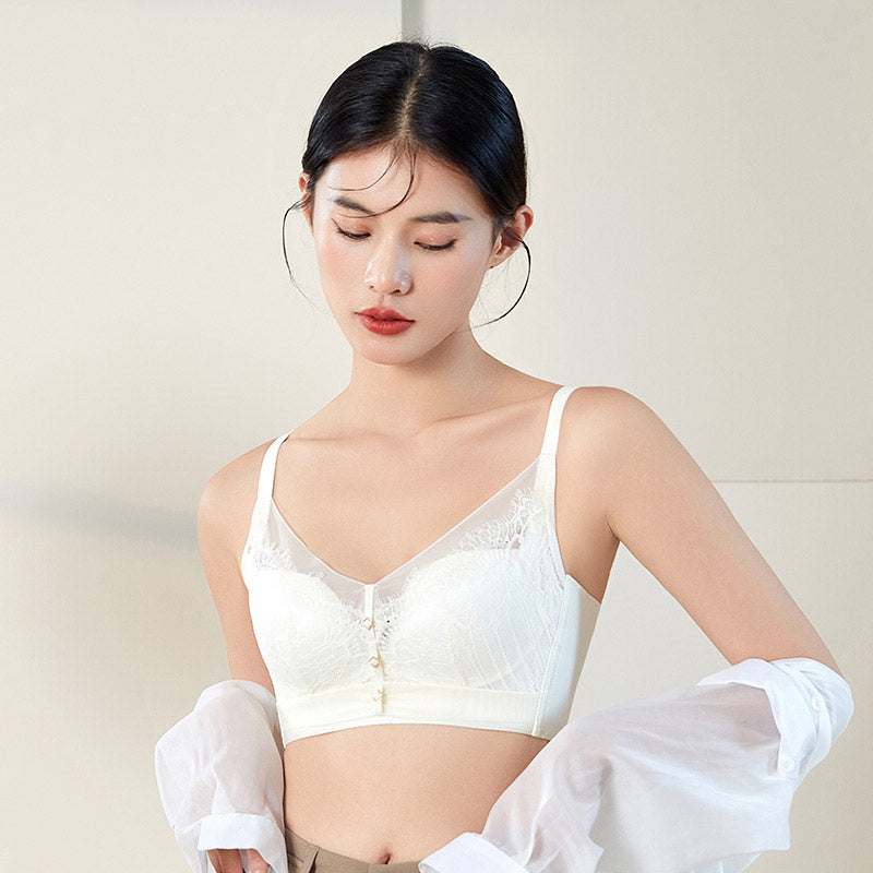 ZASILK | 100% Silk Lace Bra, for Comfort and Elegance