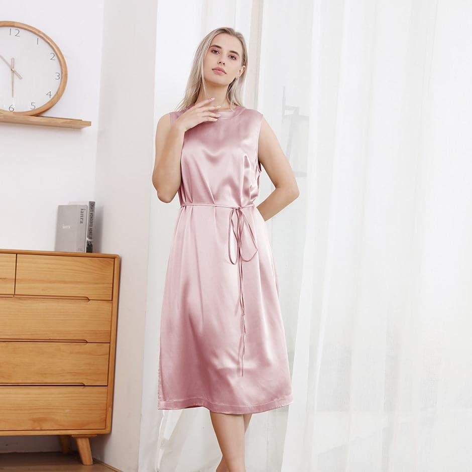 ZASILK | 22 Momme Crew Neck Silk Nightgowns, Effortless Elegance for Every Occasion